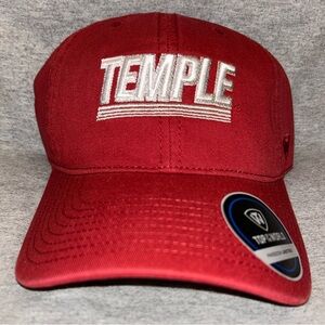 🦉🏟️ Temple University Owls Marquee Red Hat 🏟️🦉